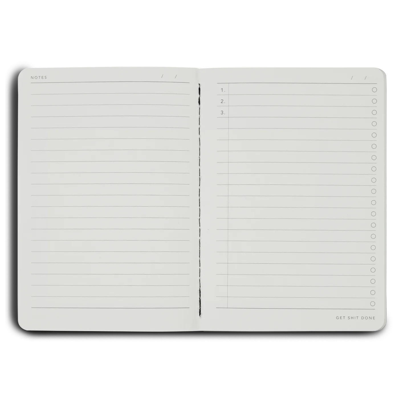 MiGoals – Get ___IT Done A5 Minimal Notebook Black