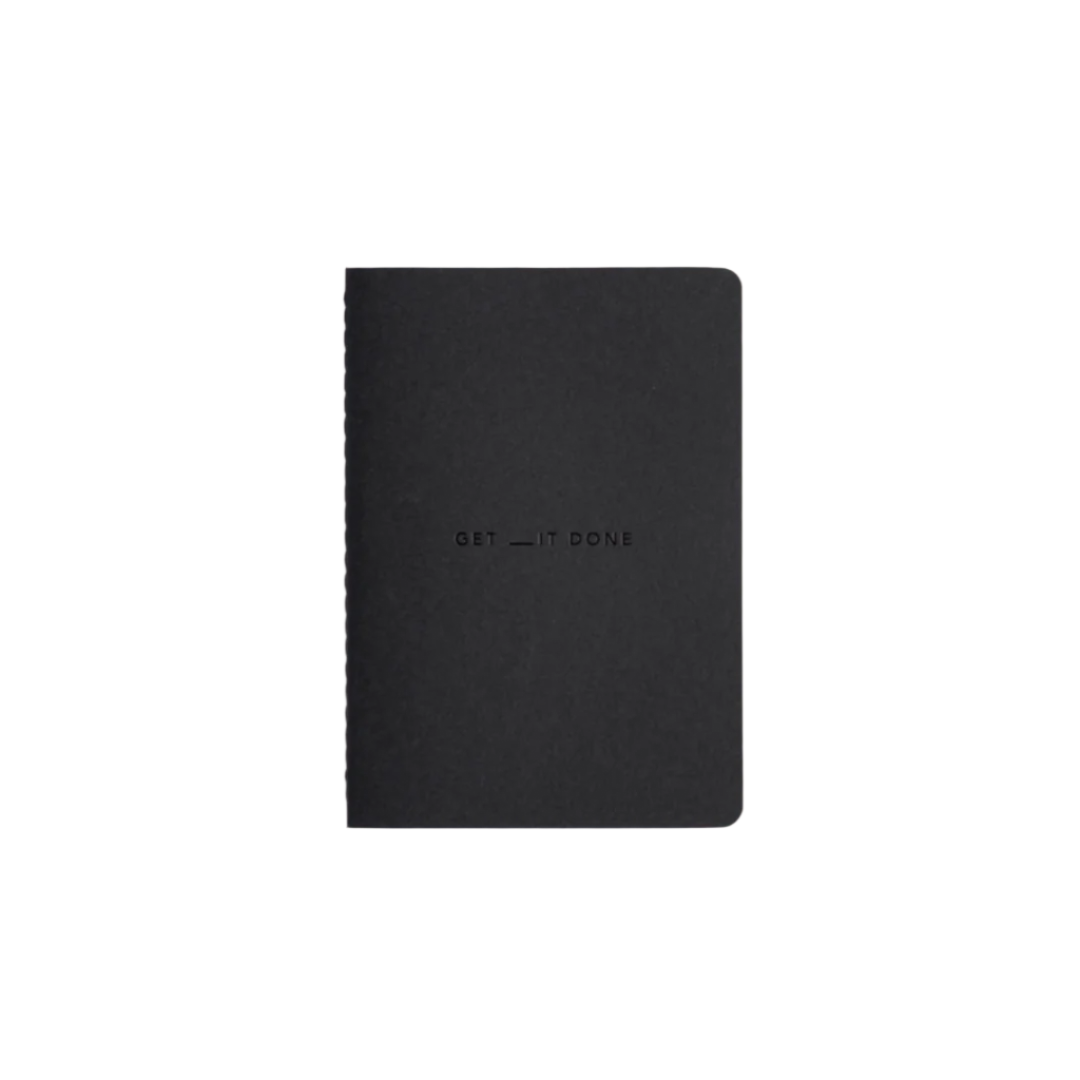 MiGoals – Get ___IT Done A5 Minimal Notebook Black