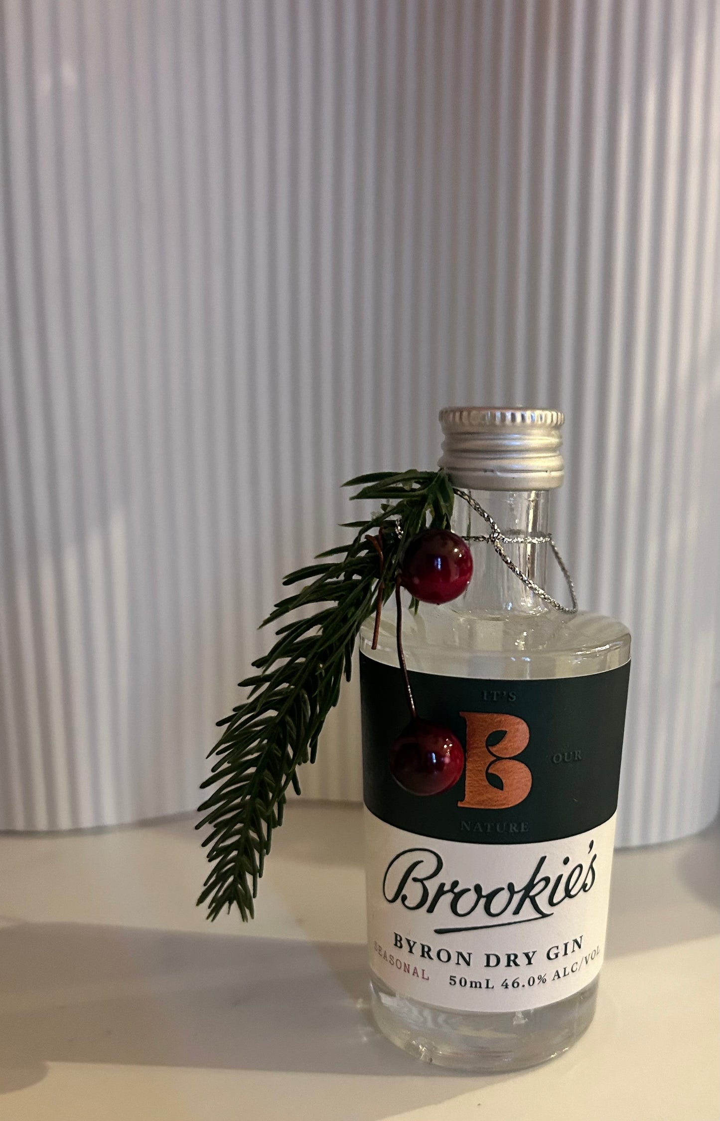 Brookies Gin personalised Christmas tree gift