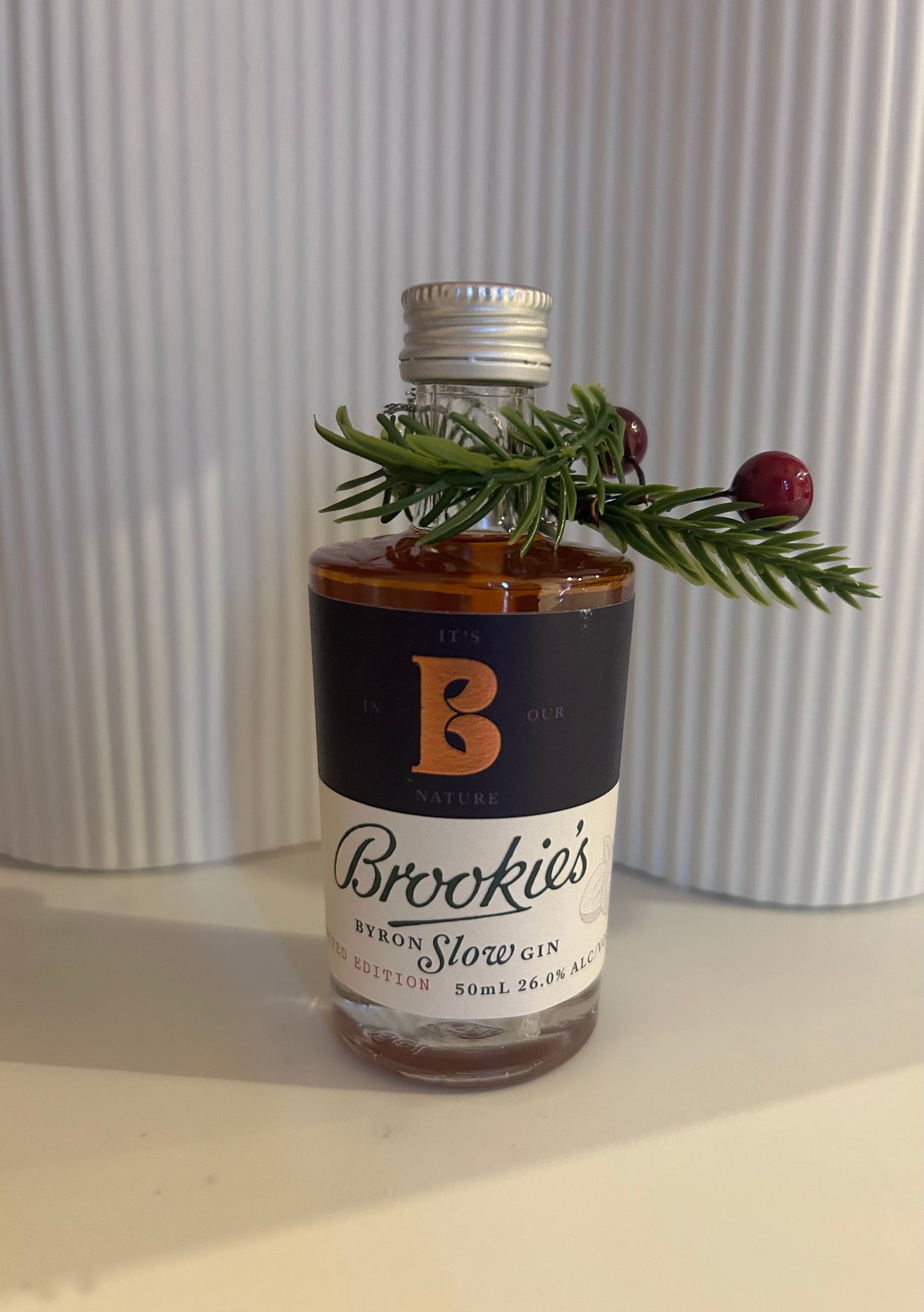 Brookies Gin personalised Christmas tree gift