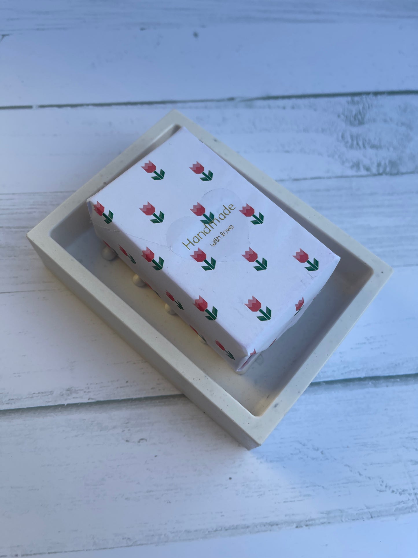 Handmade Jesmonite Rectangle Soap Holder