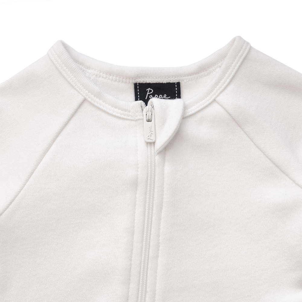 Mimi Organic Luxe White Luxe Onesie