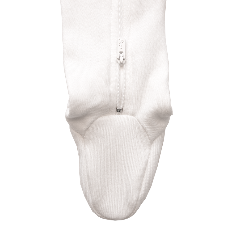 Mimi Organic Luxe White Luxe Onesie