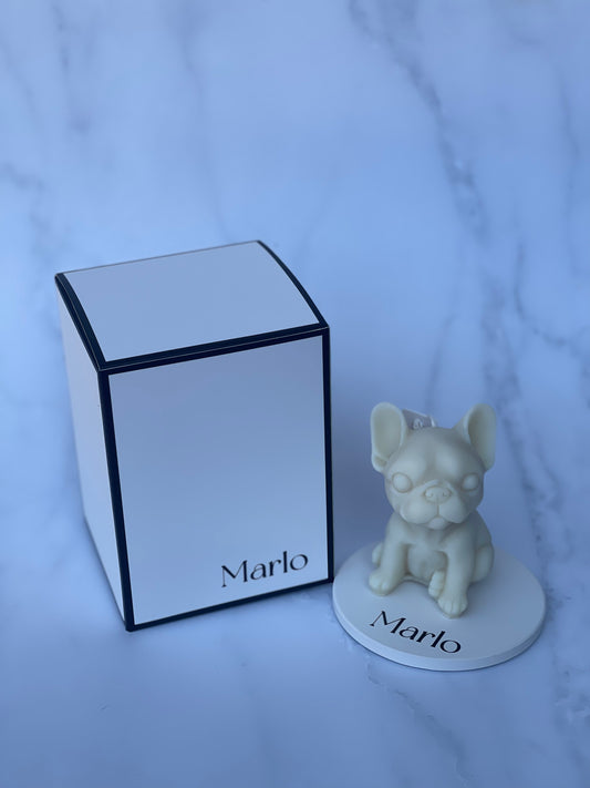 Personalised French Bulldog scented candle