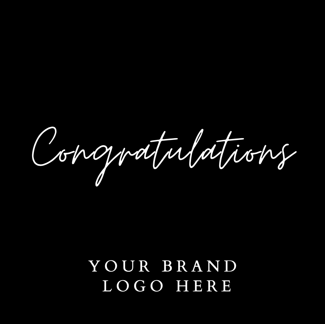 Congratulations/Branded Candle