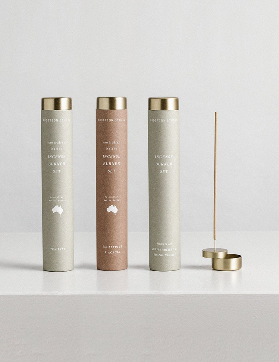 Addition Studio – Incense Burner Set Juniperberry & Frankincense
