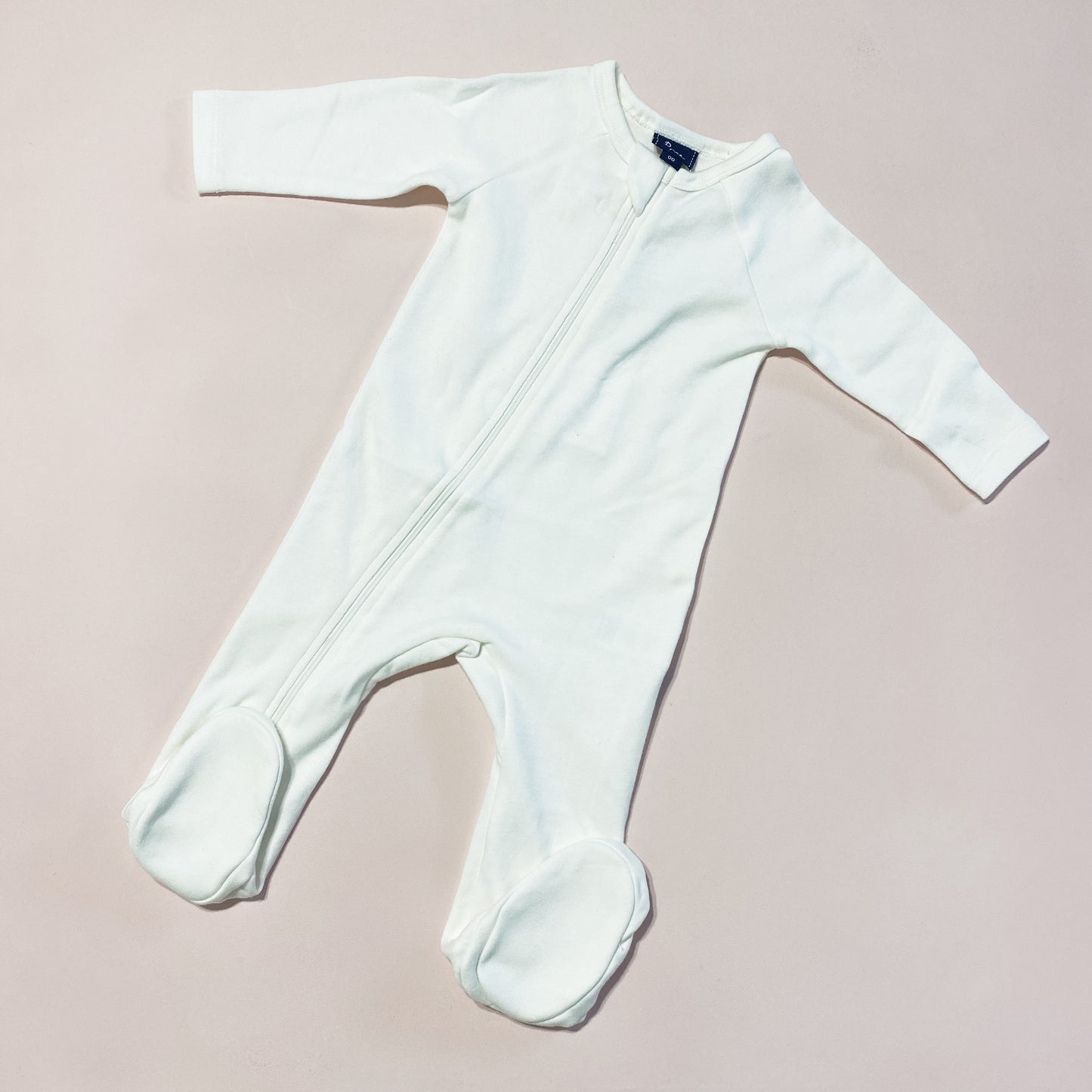 Mimi Organic Luxe White Luxe Onesie