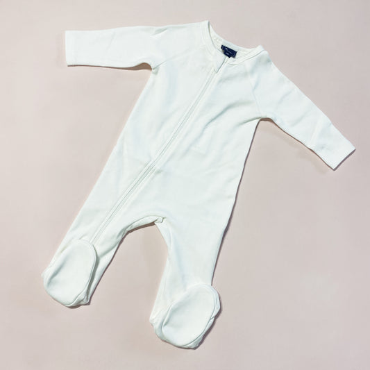 Mimi Organic Luxe White Luxe Onesie