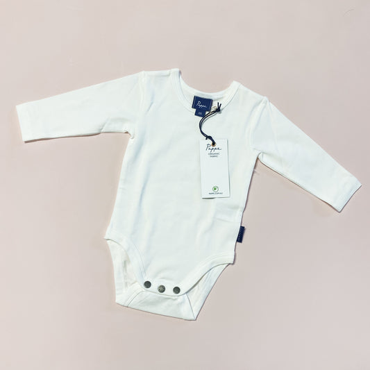 Nimmy Luxe Organic White Long Sleeve Bodysuit