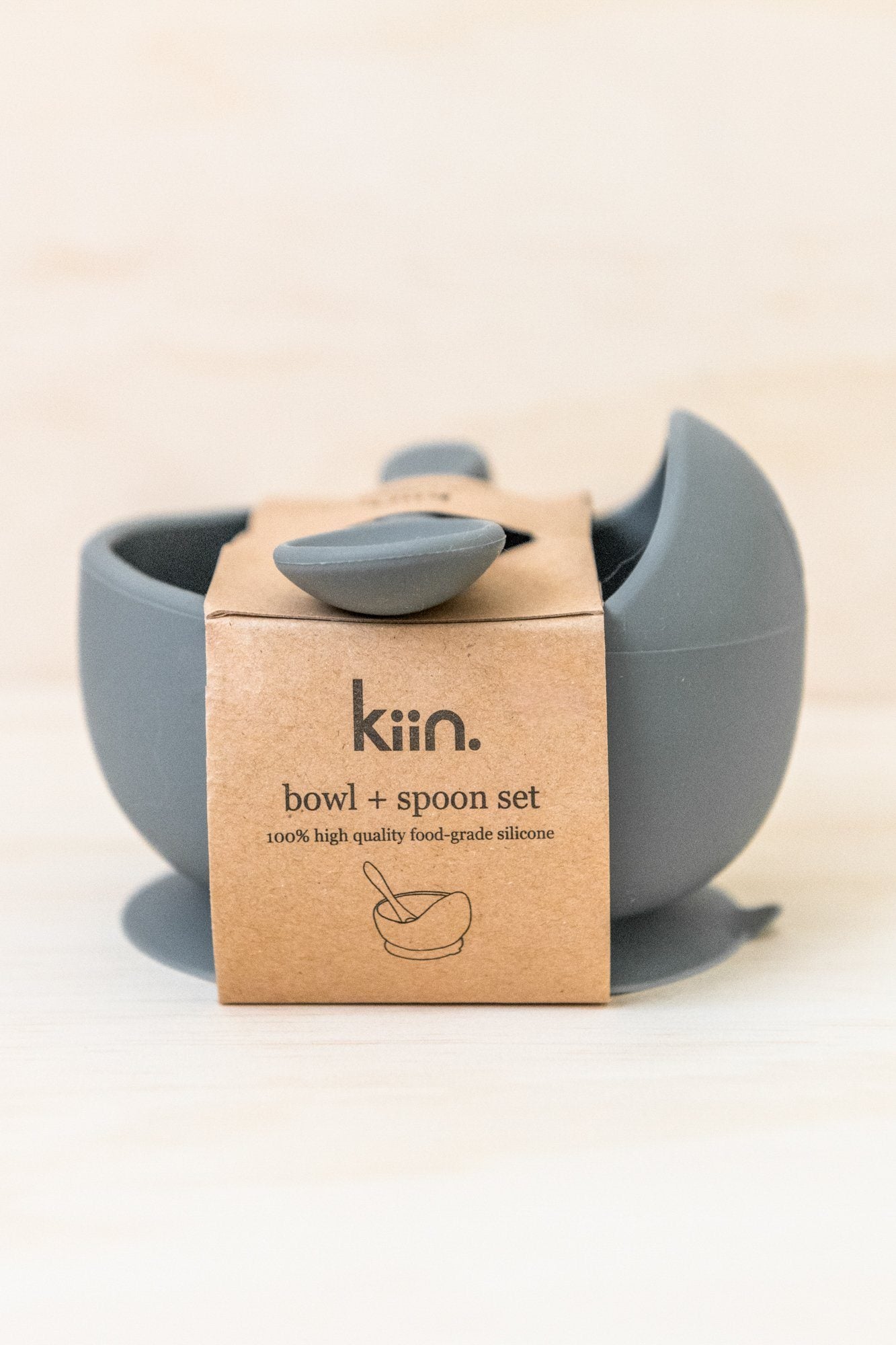 Silicone Bowl + Spoon Set - Cloud